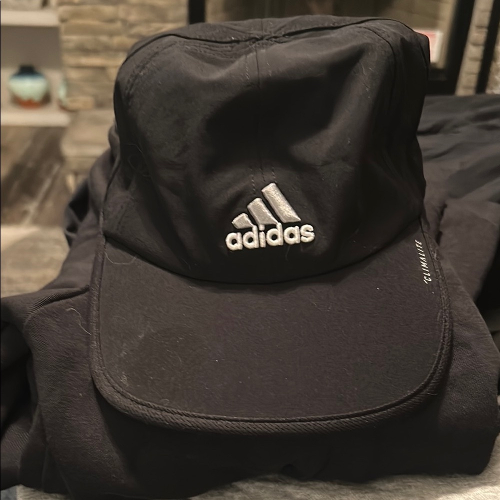 Adidas Black and White Logo Cap